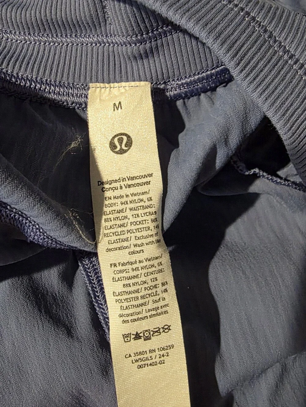 Lululemon Dance Studio Relaxed Fit Mid Rise Cargo Pant Oasis Blue Medium